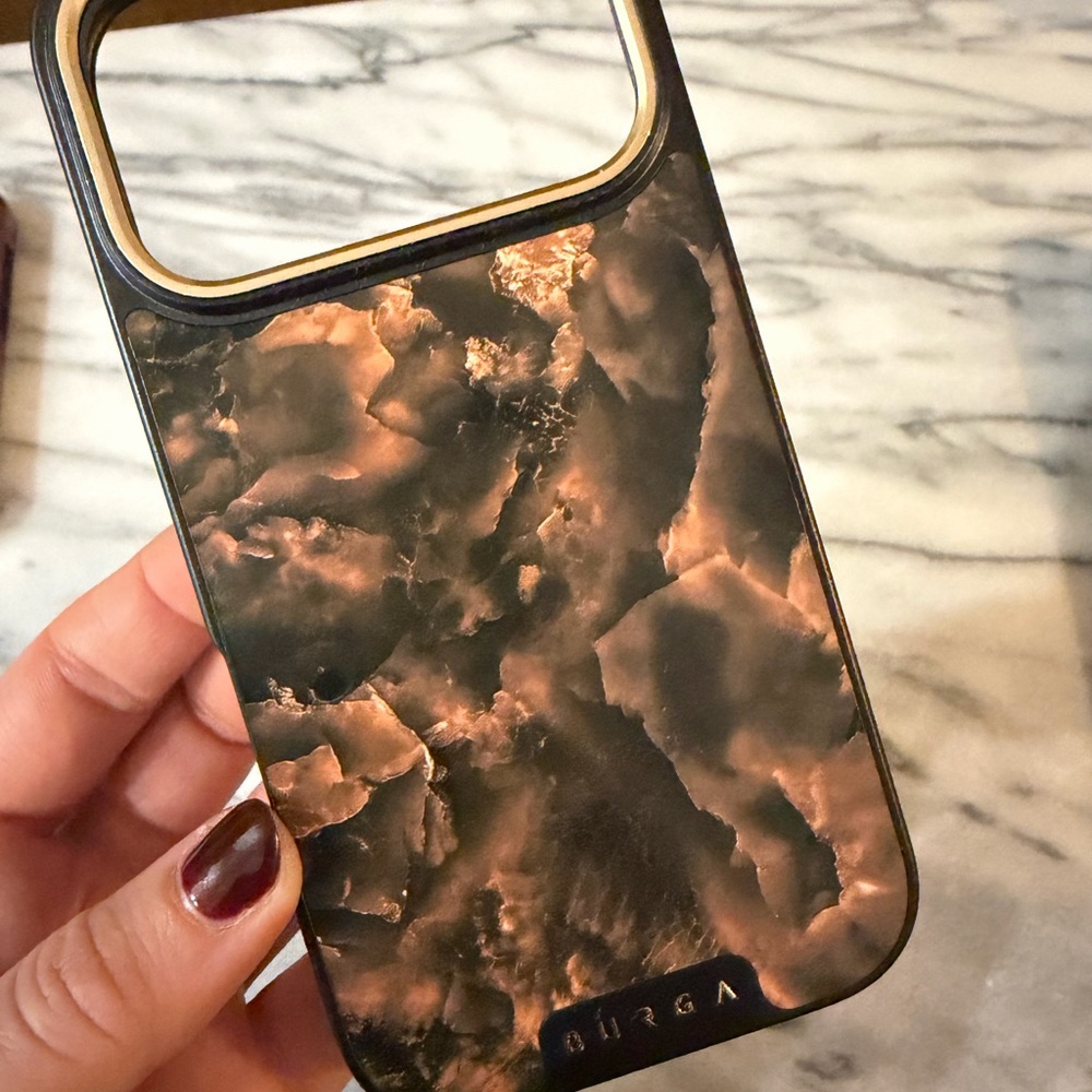 Burga Brown Marble Phone Case - Picture 6 of 6